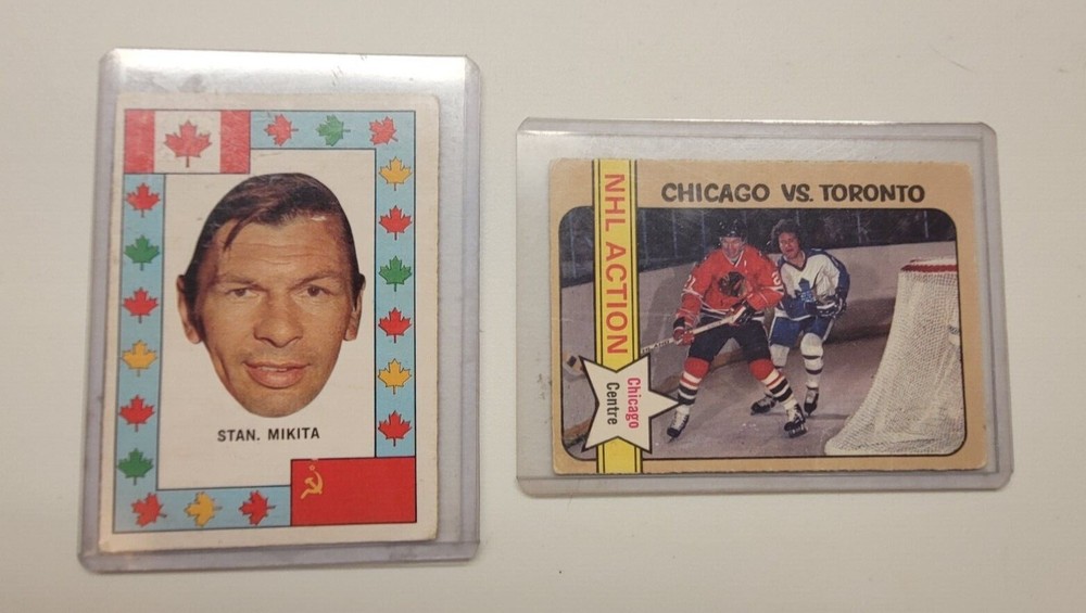 Vintage Stan Mikita Hockey Cards – 2 in Great Condition  