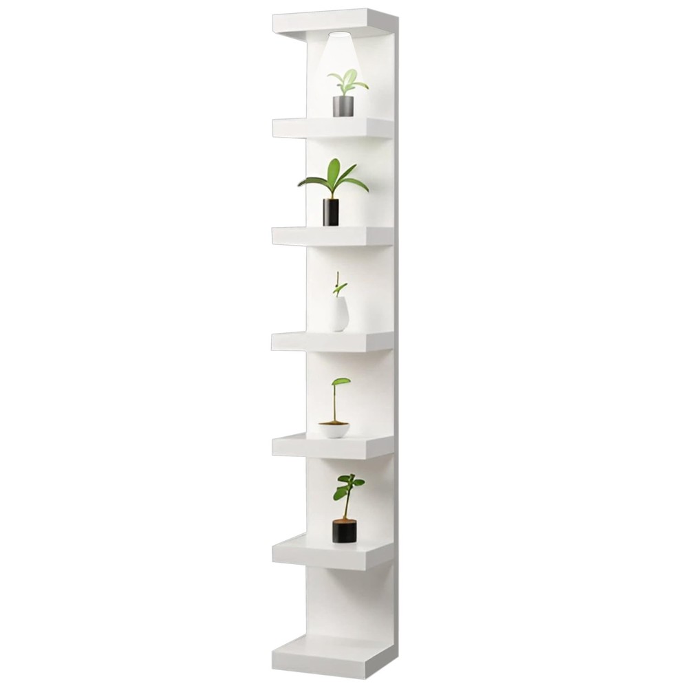 Home Stuff Wall Shelf Unit 7 Tier Wall Shelves Vertical Column Shelf Storag...