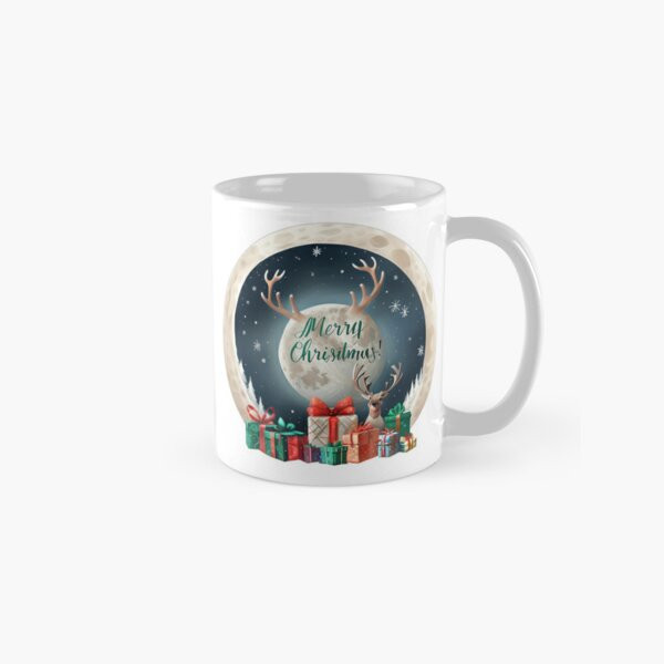 2025 Merry Christmas Moonlit Night Classic Mug – Family Gift