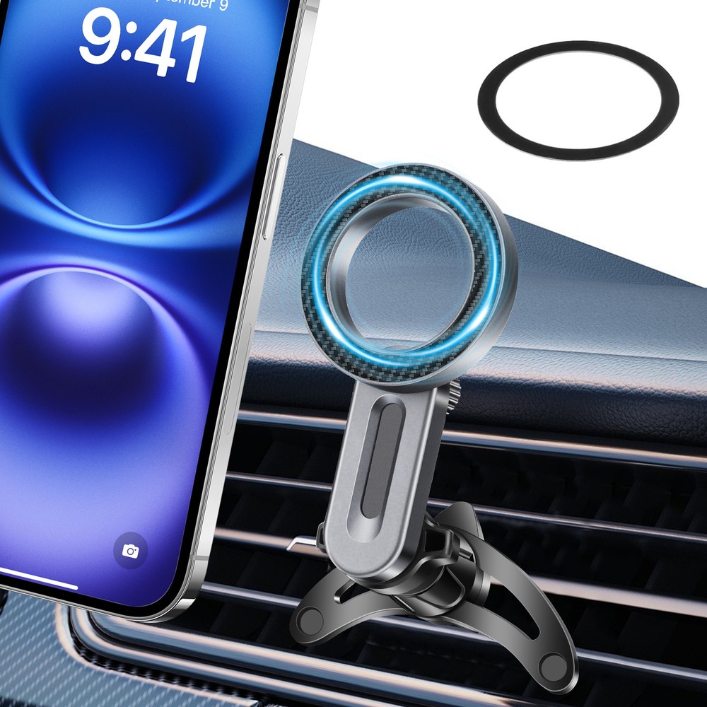 360° Rotation Magnetic Air Vent Car Phone Mount Dashboard MagSafe Phone Holder