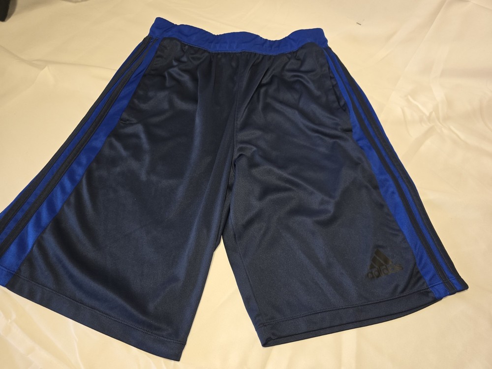ADIDAS Men's Climalite Sport Shorts Medium Navy Royal Blue B4 Med M
