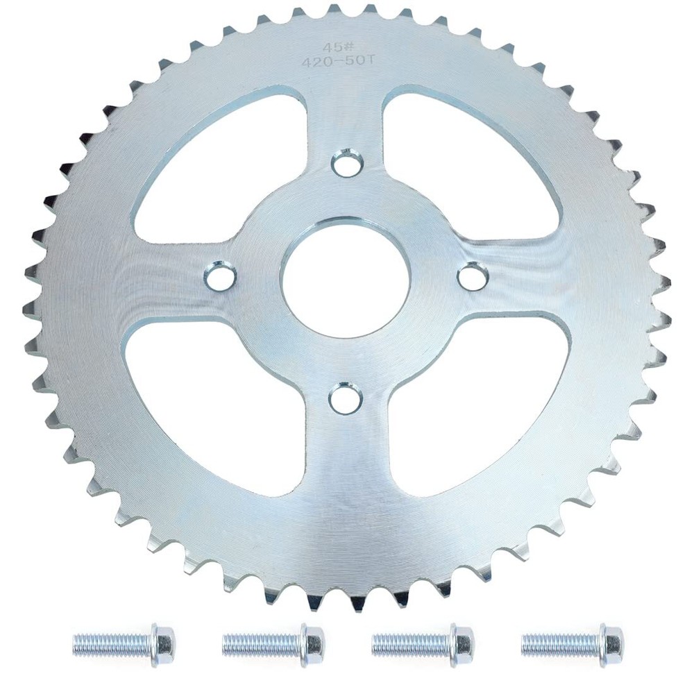 50 Tooth Sprocket 420 Chain 40mm Bore Compatible with Coleman Mini Bike BT200...