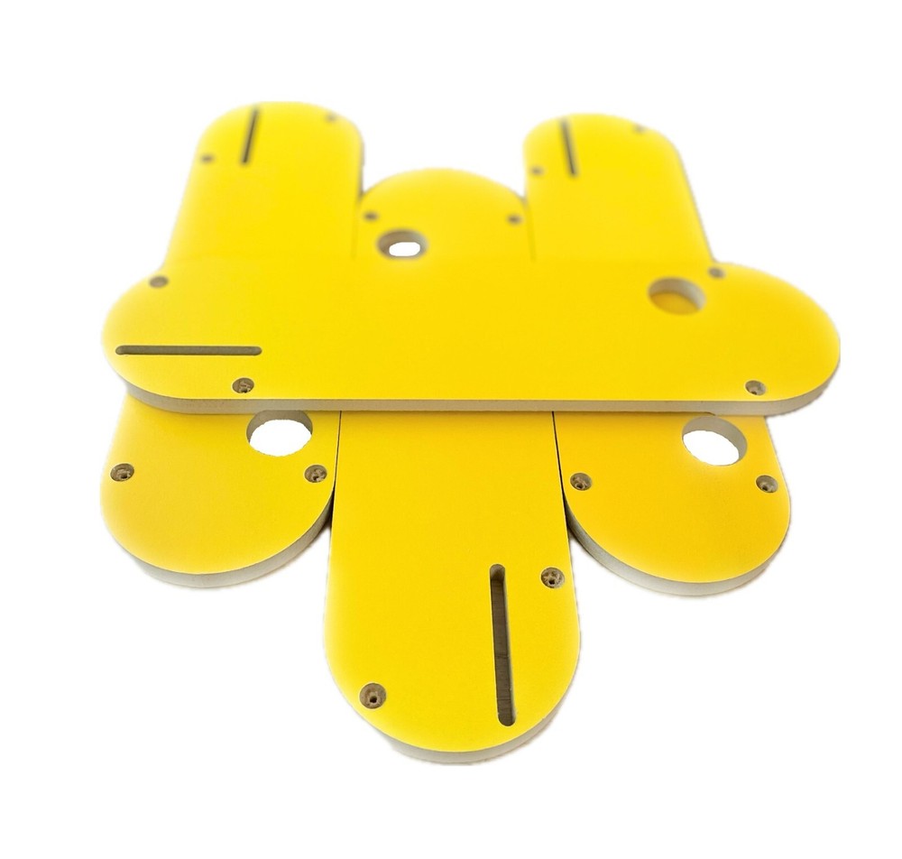 4-Pack Zero Clearance Inserts for DeWalt Table Saw with Riving Knife Slot