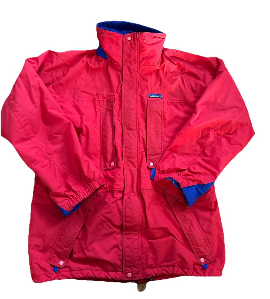 Vintage Patagonia Windbreaker Jacket Zip-Up Shell Coat Medium Fall Outerwear  