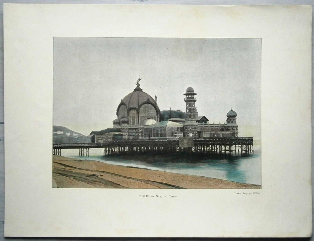 ca.1895 French photochrom CASINO, NICE, FRANCE, #243