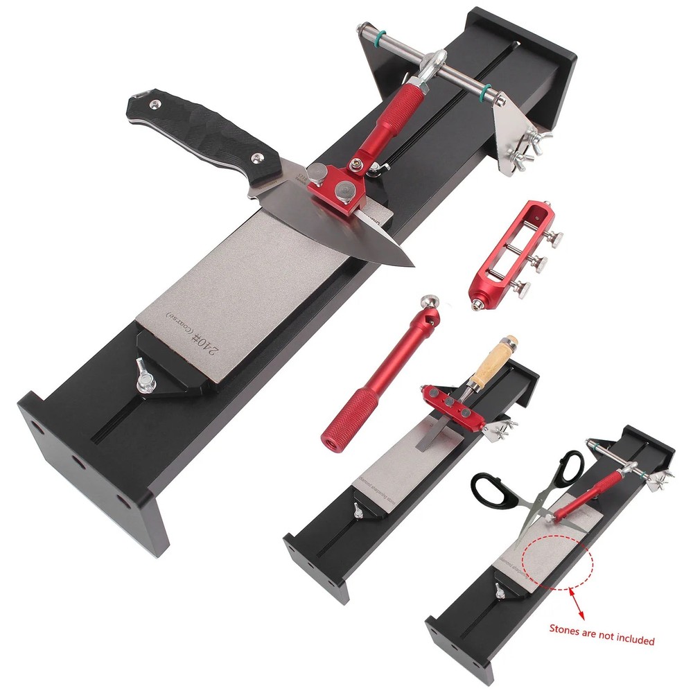 Toohr 1-Set Knife Sharpening Frame – 16.54 in Fixed-Angle Jig for Scissors