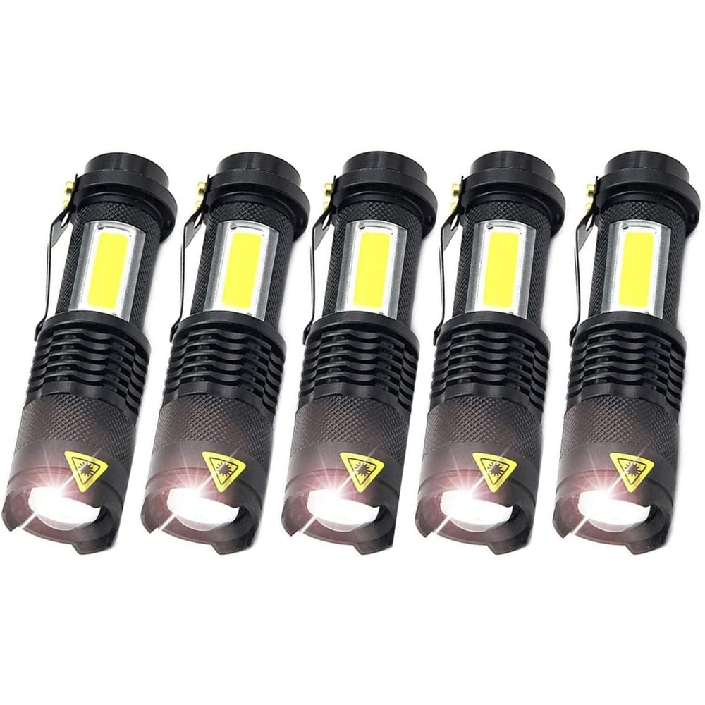 Ultra Bright COB LED Flashlight with 4 Modes Waterproof Pocket Torch