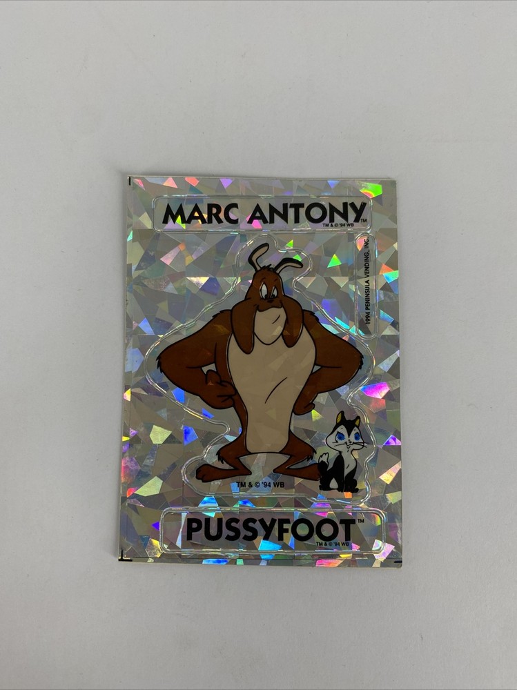 Vintage Mac Antony Pussyfoot Vending Machine Sticker Prism Sticker 1994 WB (51)