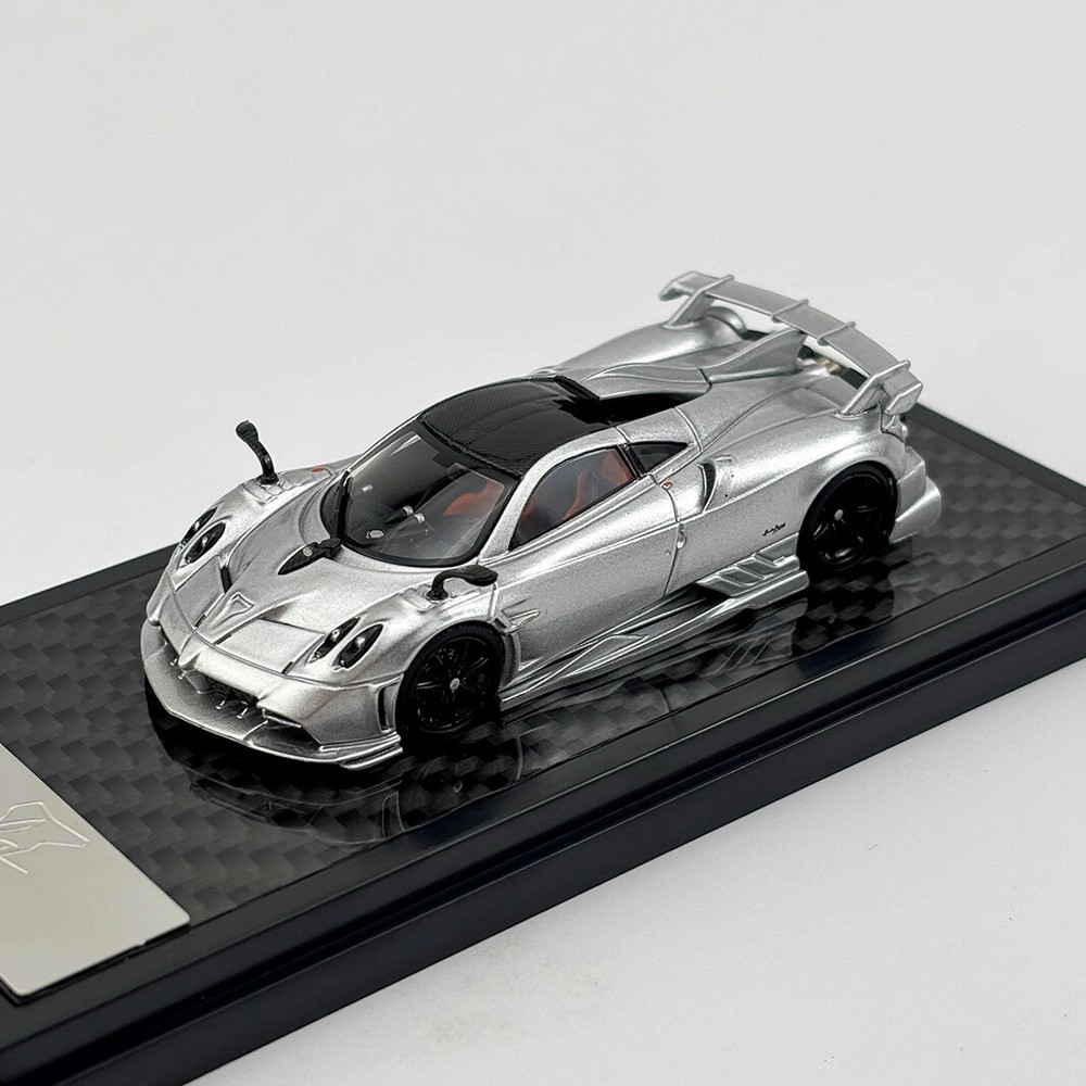 LCD 1/64 Scale Pagani Imola Silver Diecast Car Model Toy Collection Gift
