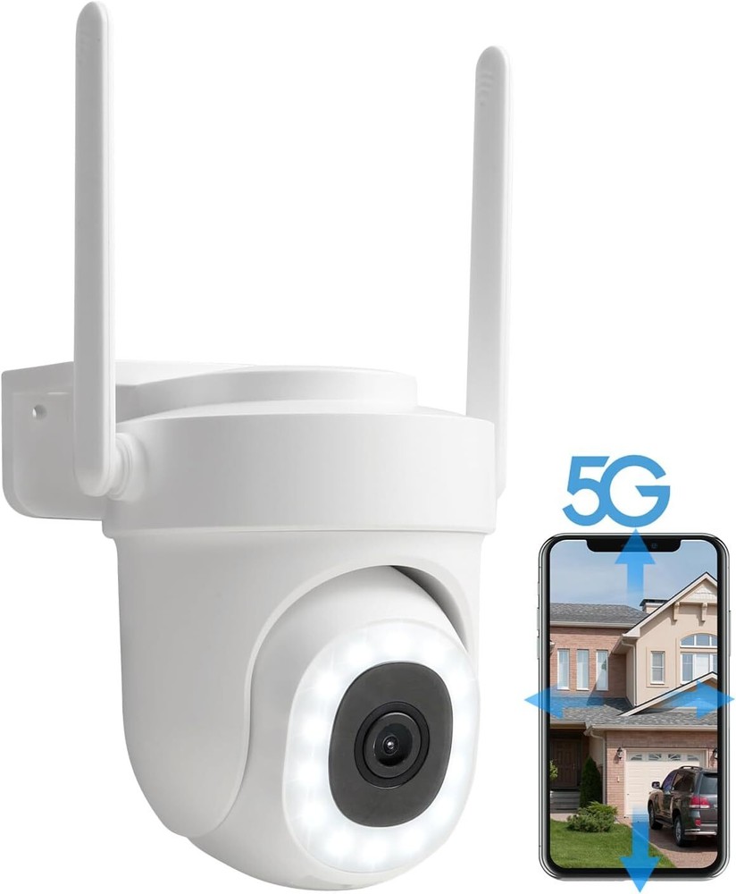 5G 2.4G Dual-Band Outdoor WiFi Security Camera 3K 5MP HD
