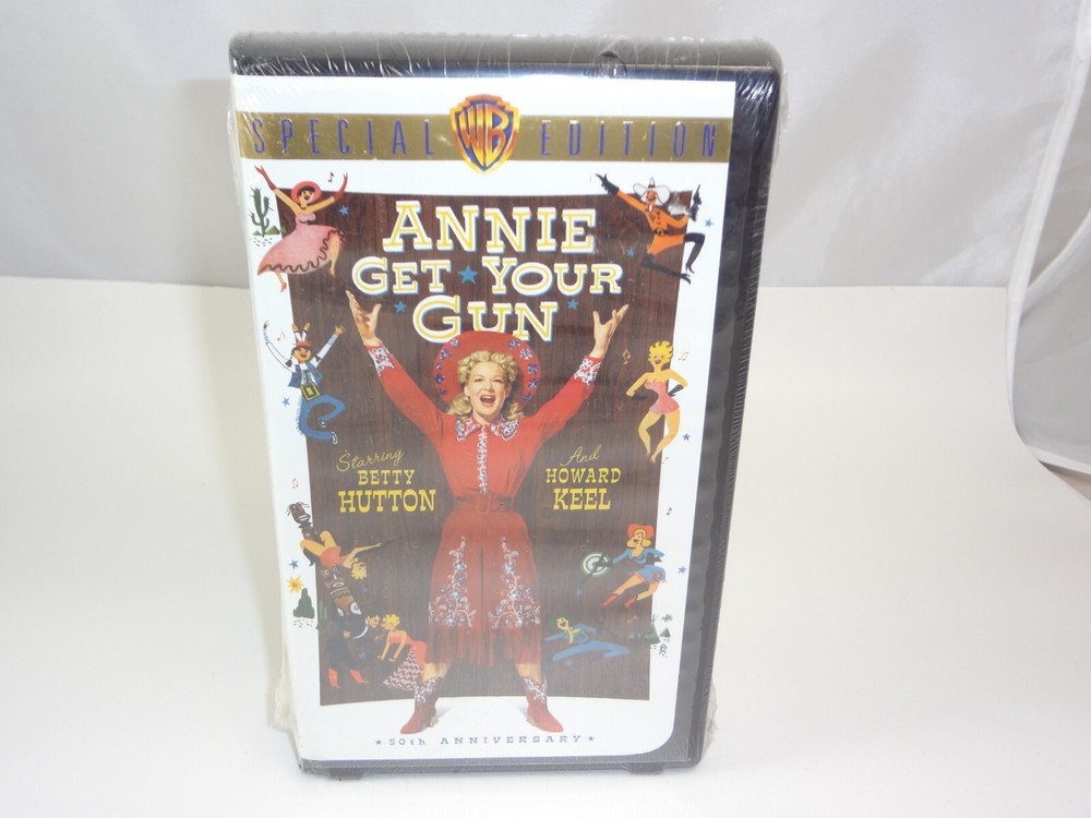 Annie Get Your Gun 50th Anniversary VHS Clamshell New Sealed with Watermarks