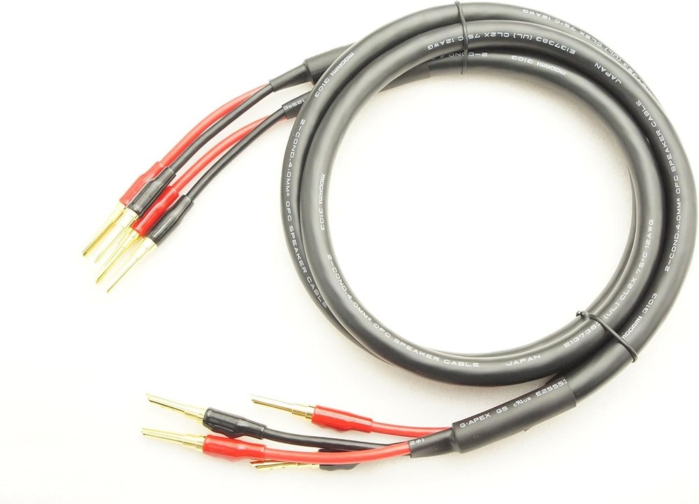 MOGAMI 3103 Speaker Cable Pair 3m Banana Plug HiFi Audio New
