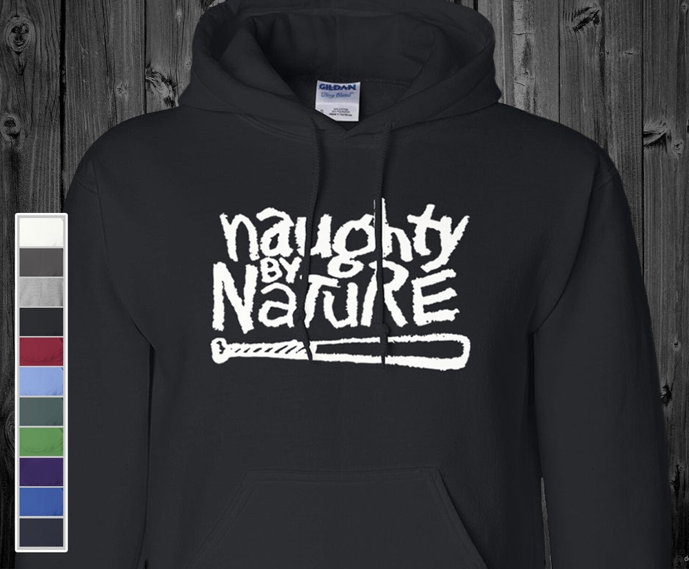 Naughty By Nature Hoodie Sweatshirt Old School Hip Hop Rap Music S-5XL Pullover