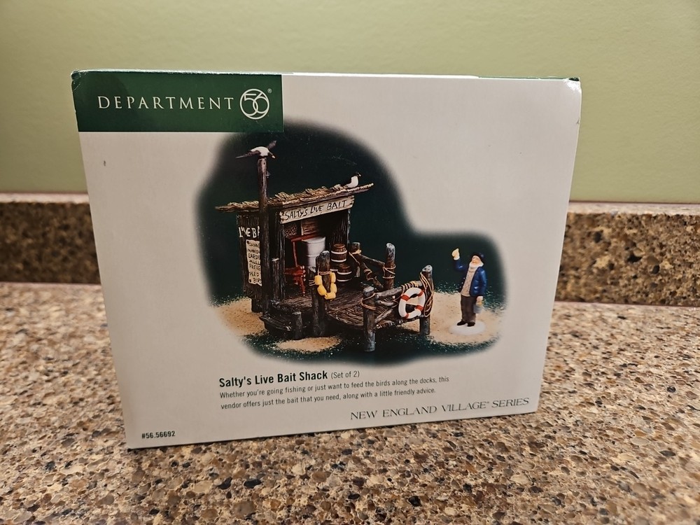 Department 56 Salty's Live Shack New England Village 56-56692 Christmas VTG