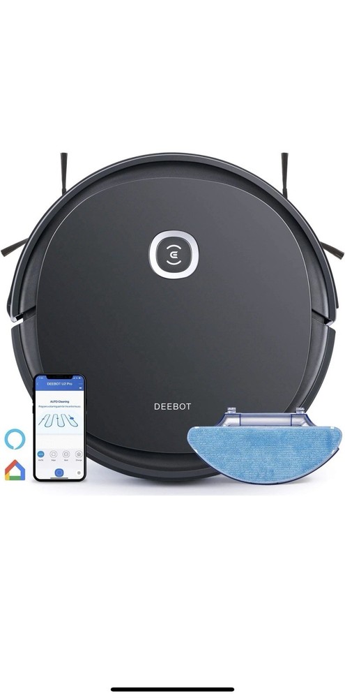 Ecovacs Deebot T8 AIVI Robot Vacuum Cleaner - Black