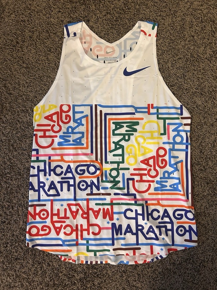 2025 Chicago Marathon Nike Elite issued ADV Singlet Men’s Large RARE