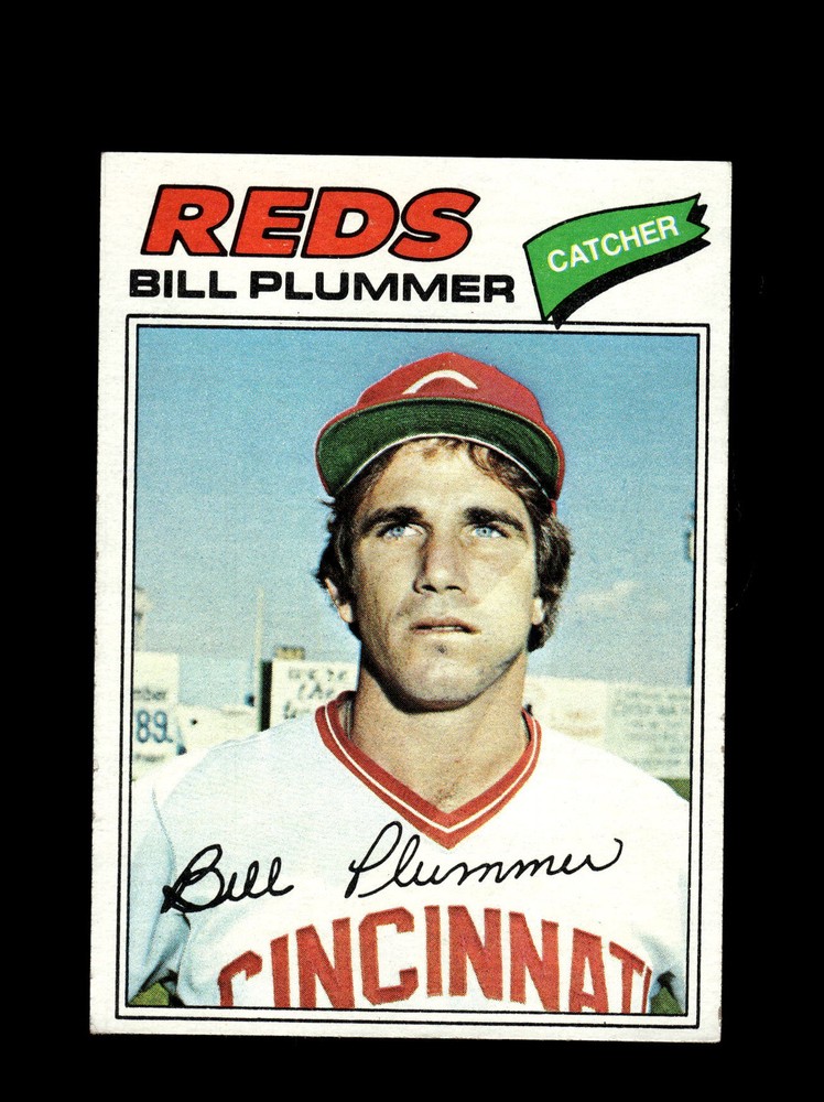 1975 Topps #239 Bill Plummer Cincinnati Reds Baseball Card Excellent Condition