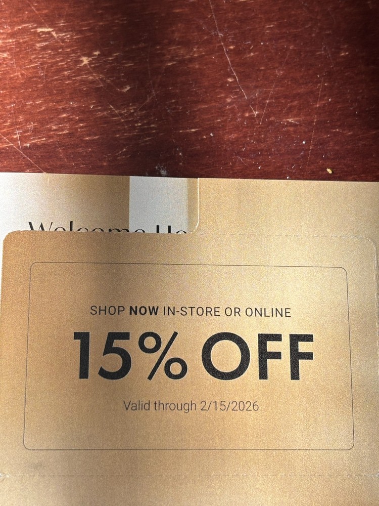 At Home 15% Off Coupon In Store And Online Full Priced Items EXP 2/15/26-image