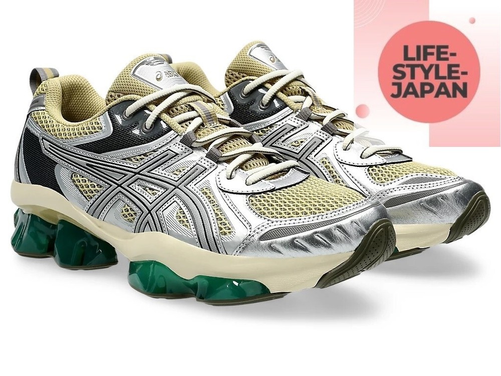 ASICS GEL-QUANTUM KINETIC 1203A270 252 Khaki Beige/Silver Unisex Sports Style