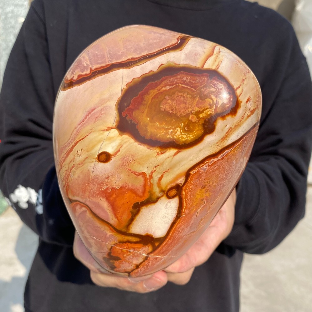 6.1lb Natural Polychrome Ocean Landscape Jasper Stone Mineral Display Specimen