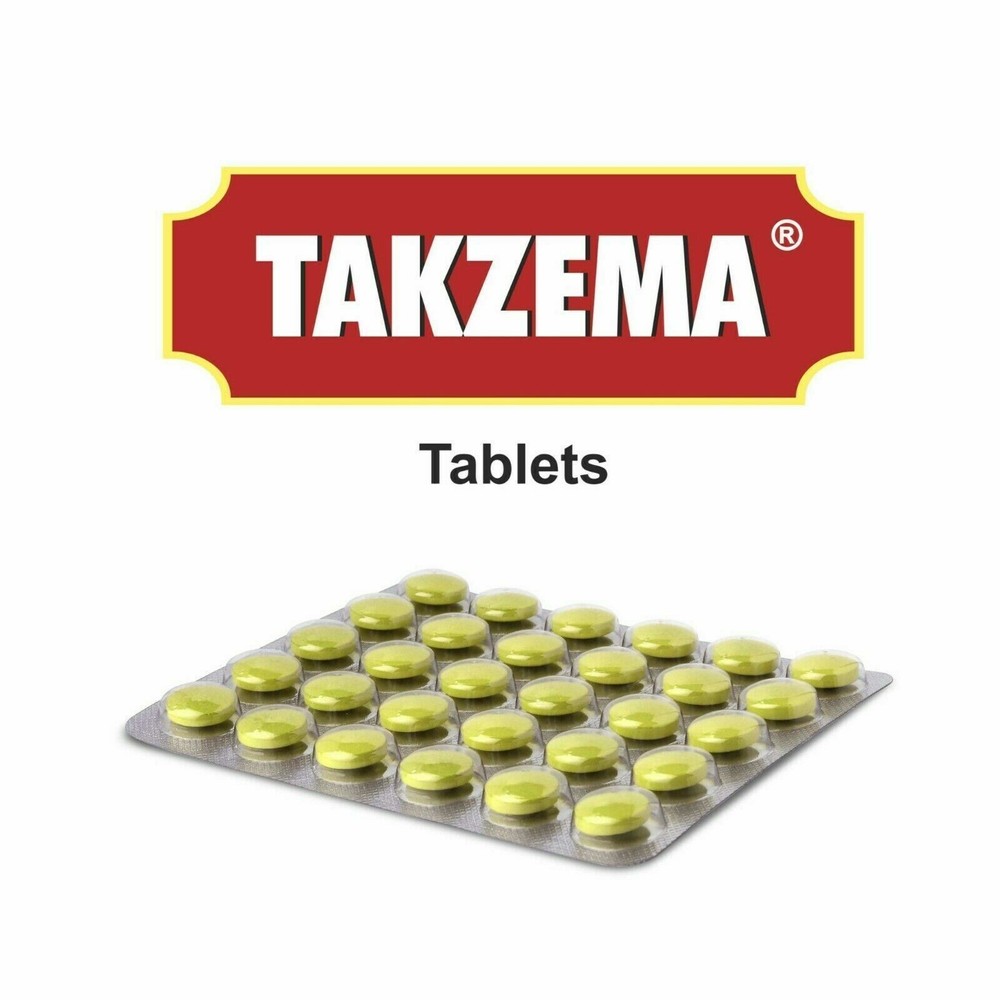 Charak Herbal Takzema 30 Tablets Pack of 3 Natural Relief