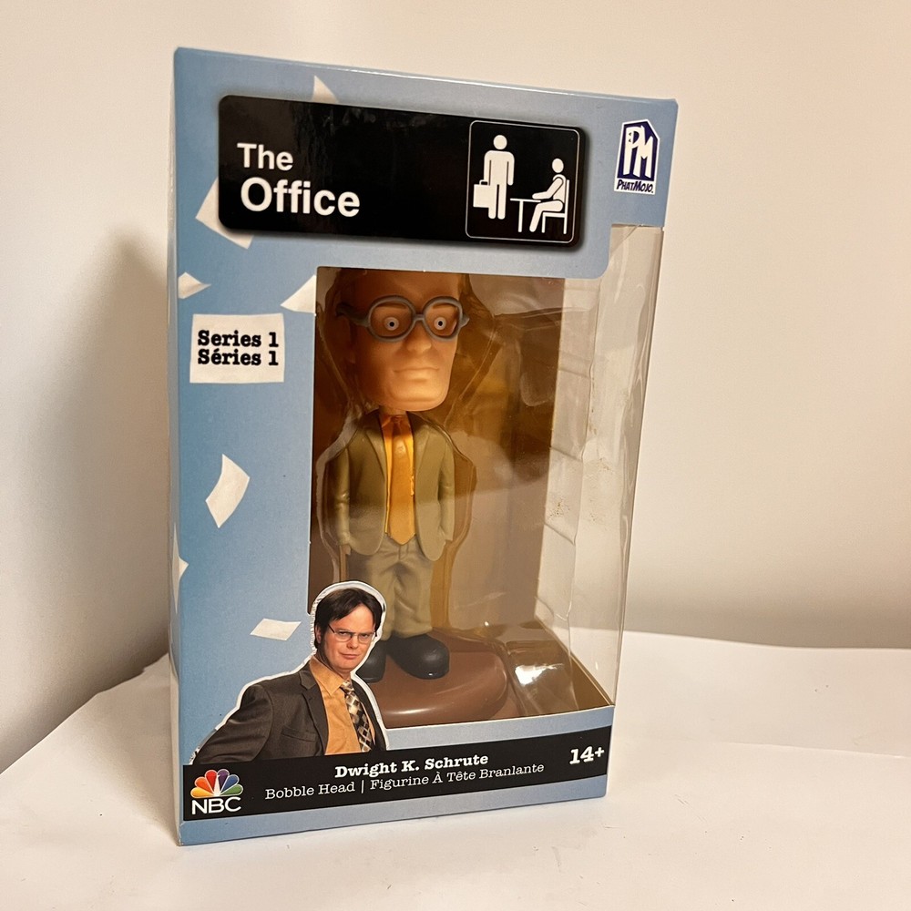 ⭐️ The Office Dwight K Schrute Bobble Head NBC Series 1 PhatMojo Bobblehead