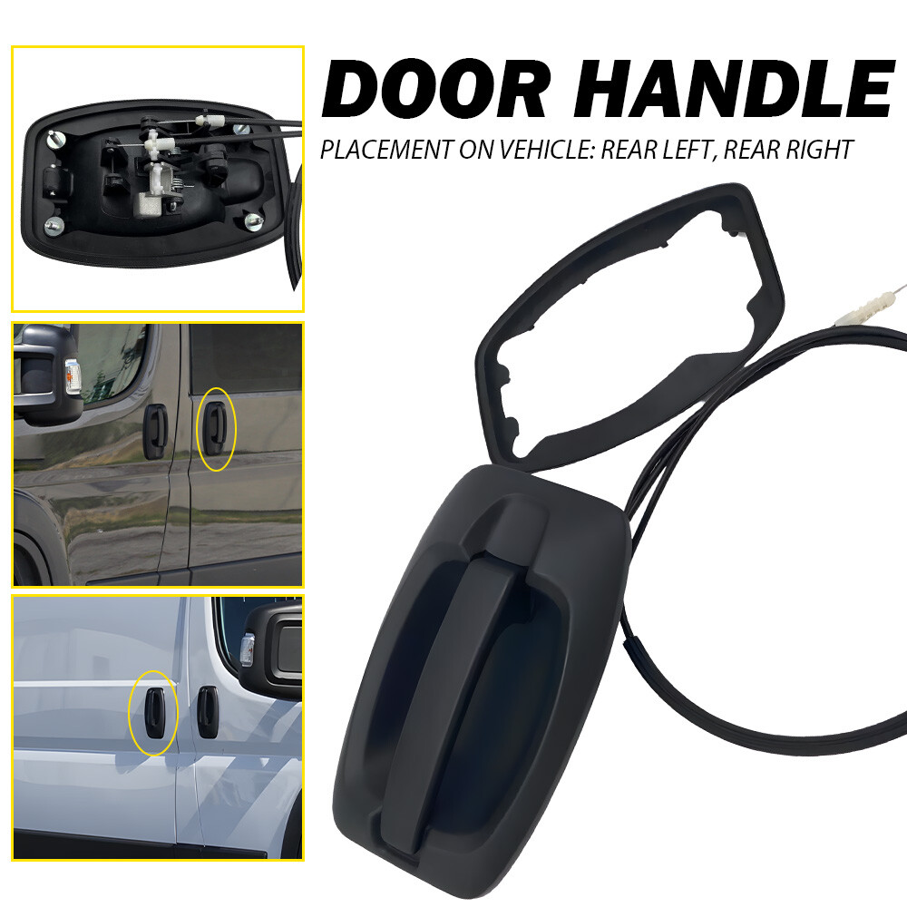Side Sliding Door Handle & Cable Assy LH=RH / For 2014-22 Ram ProMaster Van EPU