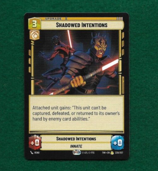 STAR WARS UNLIMITED SHADOWED INTENTIONS #220 TWILIGHT OF THE REPUBLIC RARE