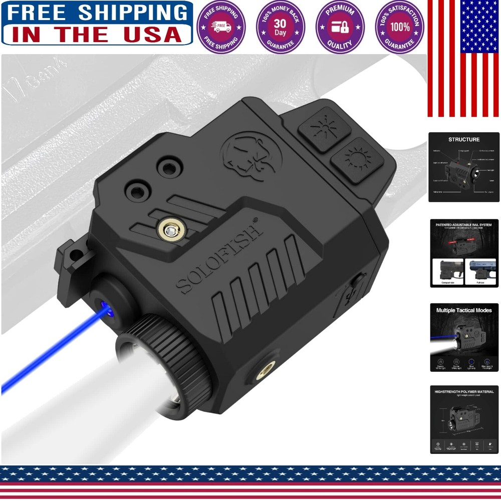 High-Powered 700 Lumen Tactical Flashlight & Laser Combo with Memory Mode