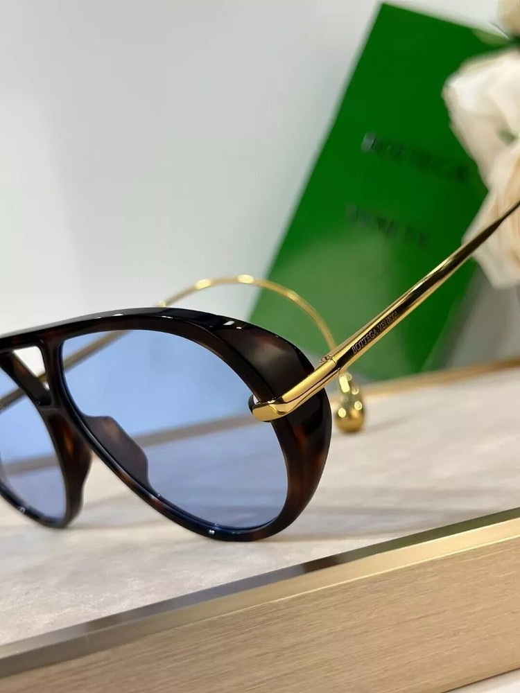 BOTTEGA VENETA BV1273 005 HAVANA GREY Unisex Man Woman Sunglasses 2024 model