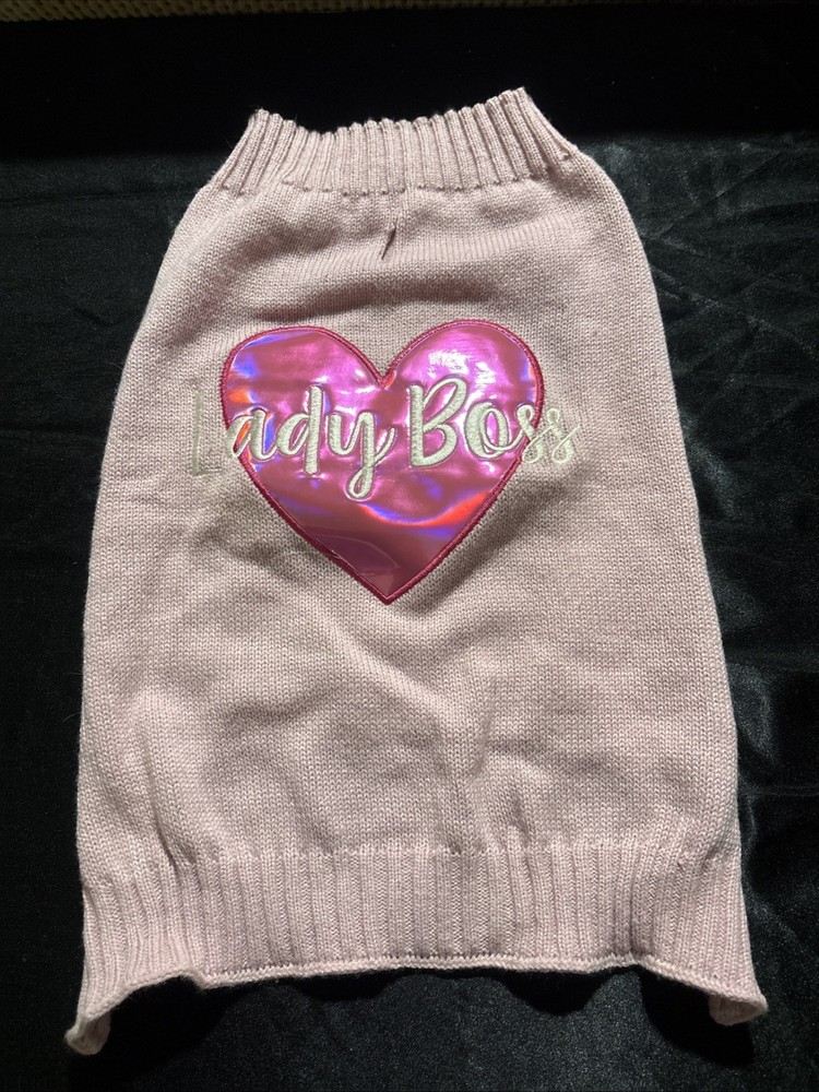 Pink Dog Sweater Medium