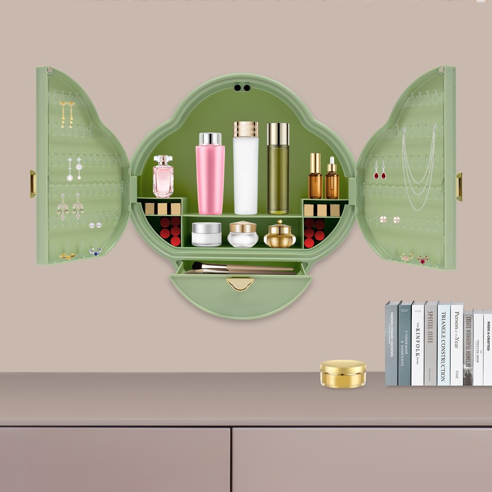 Wall Mount Jewelry Display Jewelry Cabinet Organizer Cosmetic Storage Organizer