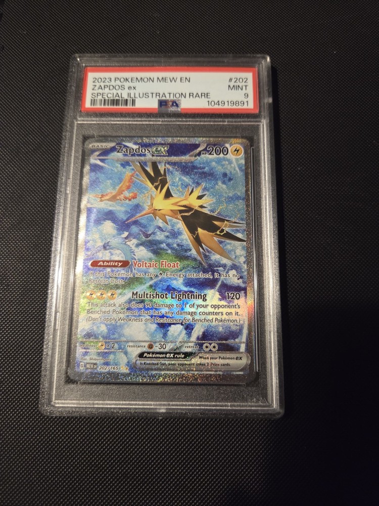 Pokemon Card - Zapdos EX 202/165 Special Illustration Rare S&V 151 - PSA 9