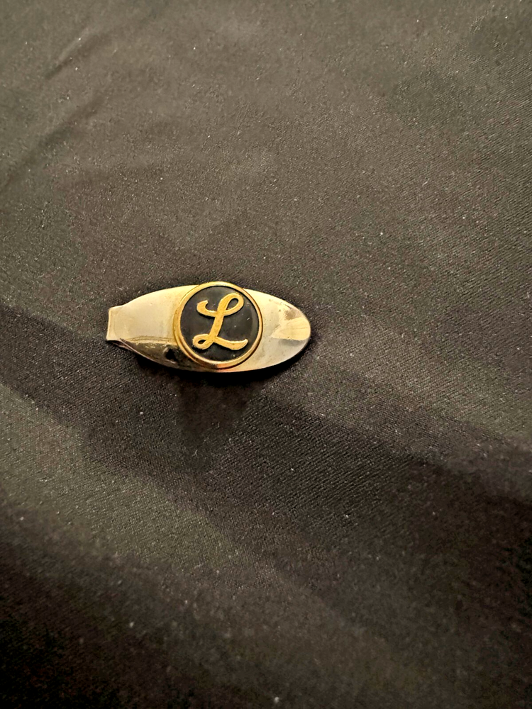 Vintage Silver and Gold Toned Monogrammed 