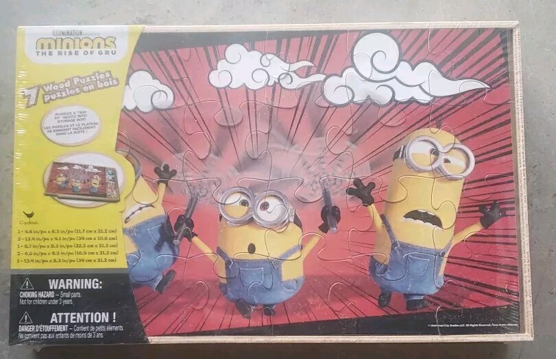 Minions Rise of Gru 7 Wood puzzles