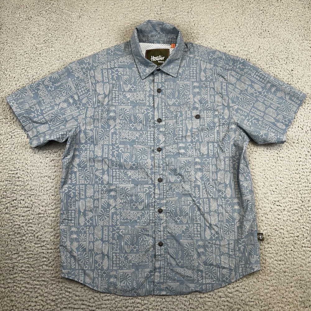 Howler Bros Heed The Call Button Down Shirt Graphic All Over Print AOP Men Small