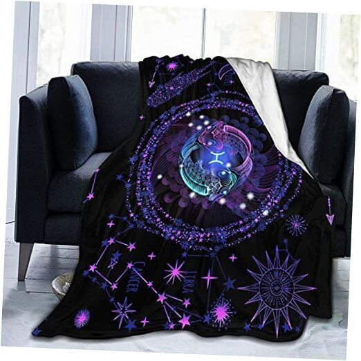Throw Blanket Flannel Constellations Blanket Warm & Soft 12 50