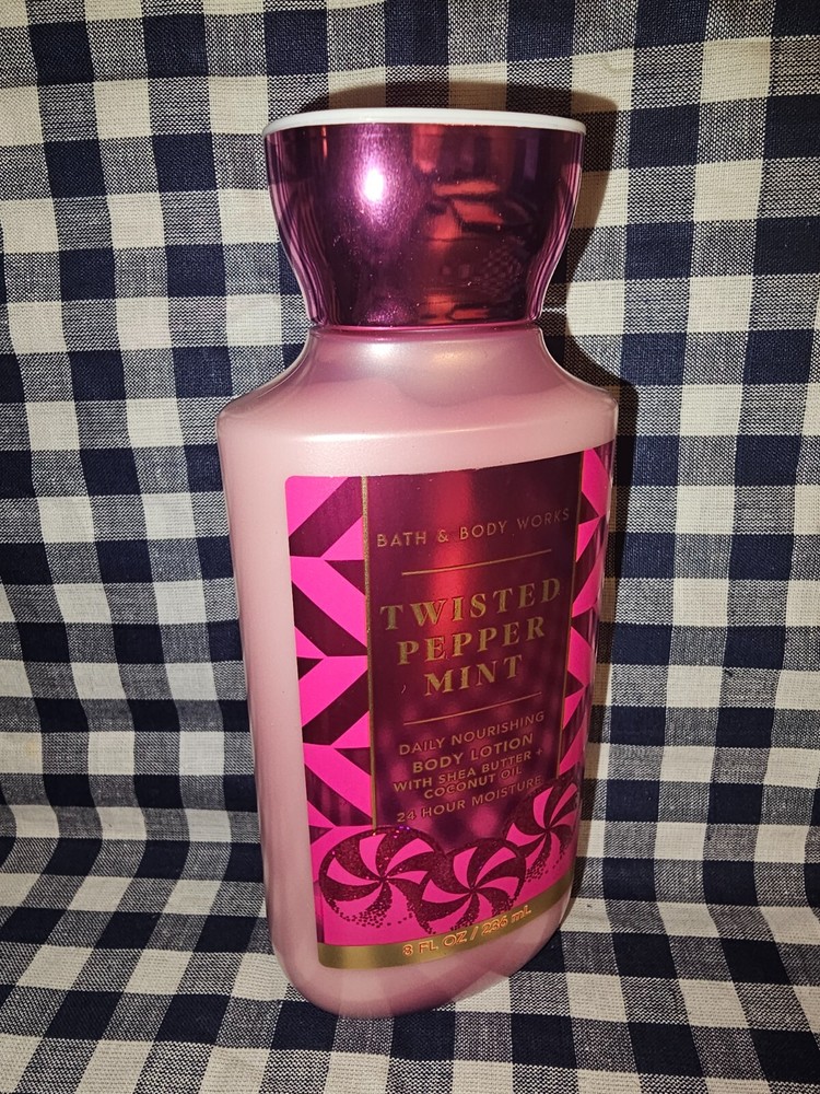 Twisted Peppermint Body Lotion 8 oz Bath & Body Works FREE SHIP!