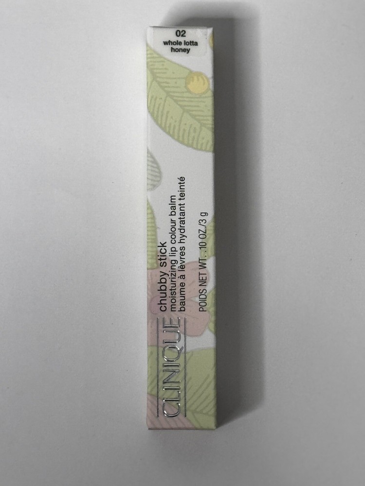 Clinique Chubby Stick Moisturizing Lip Balm in Whole Lotta Honey 02 New