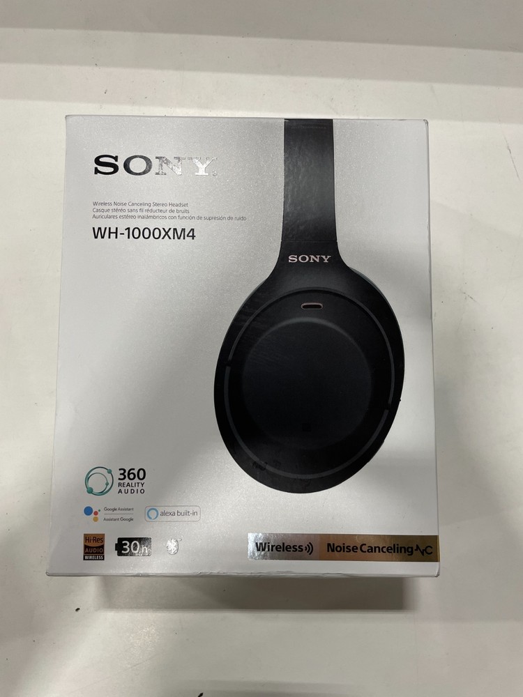 Sony WH-1000XM4 Wireless Noise Cancelling Over-Ear Headphones in Black