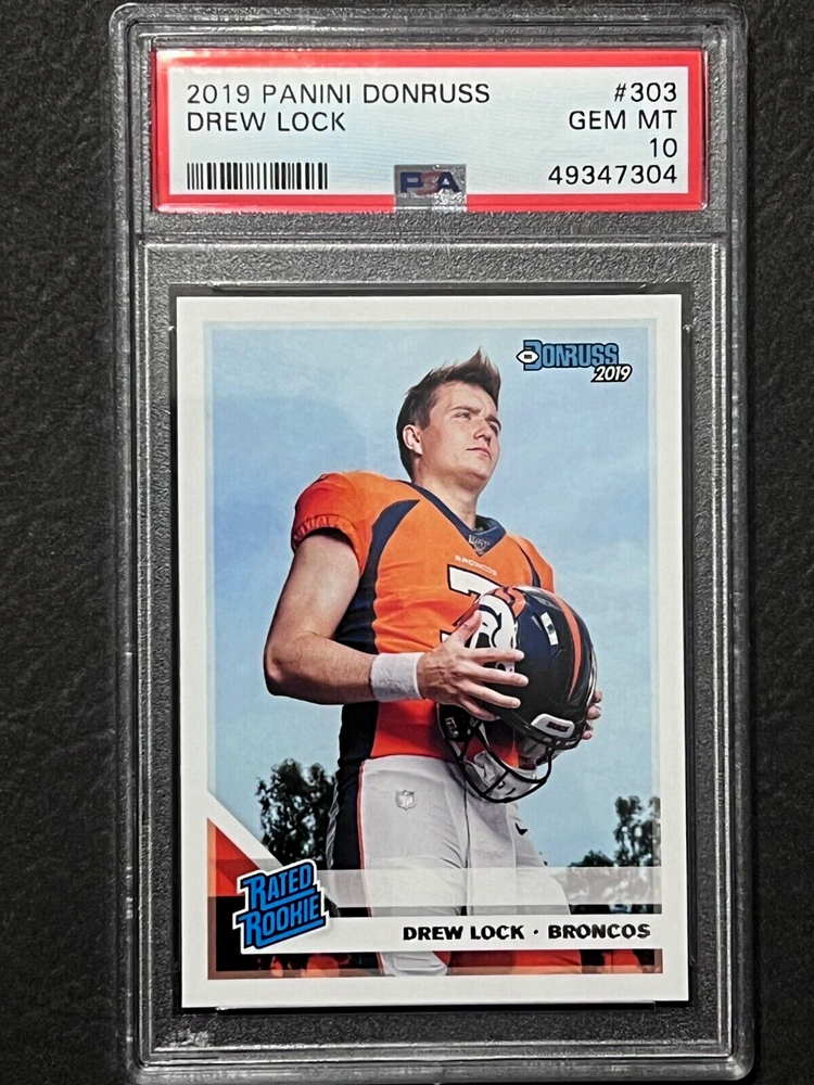 2019 Panini Donruss #303 Drew Lock Rookie Card PSA 10 Gem Mint