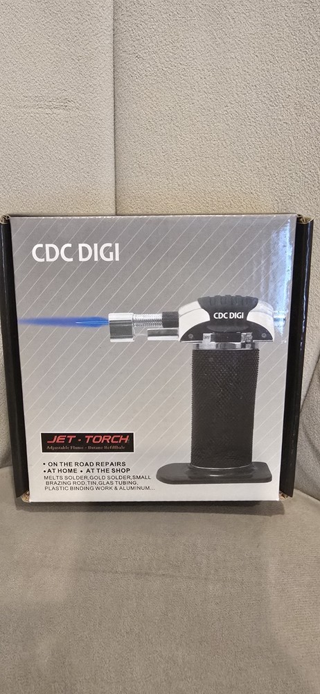 REFILLABLE BUTANE GAS JET TORCH LIGHTER WELDING SOLDERING Cdc Digi