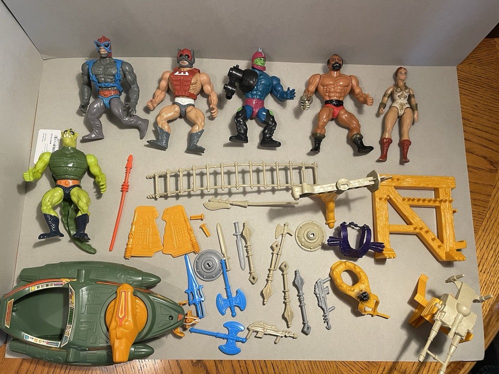 Vintage 1980s Masters of the Universe He-Man Action Figure Lot  
