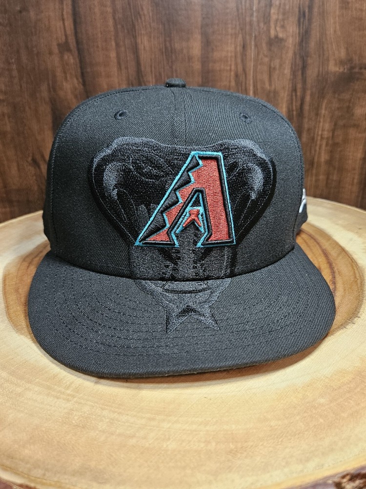 Arizona Diamondbacks Shadow New Era 59Fifty Fitted Hat Cap Size 8 MLB Baseball