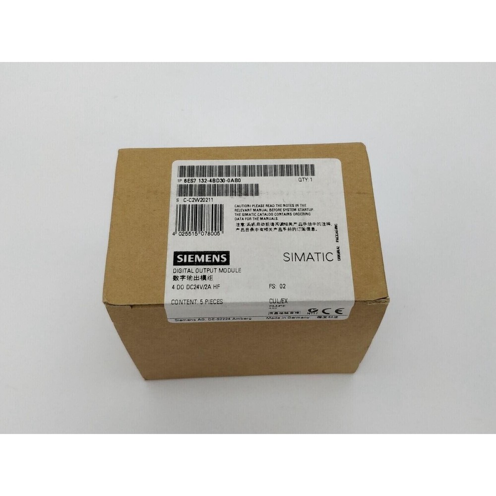 New Siemens 6ES7132-4BD30-0AB0 6ES7 132-4BD30-0AB0 SIMATIC DP5 electronic module