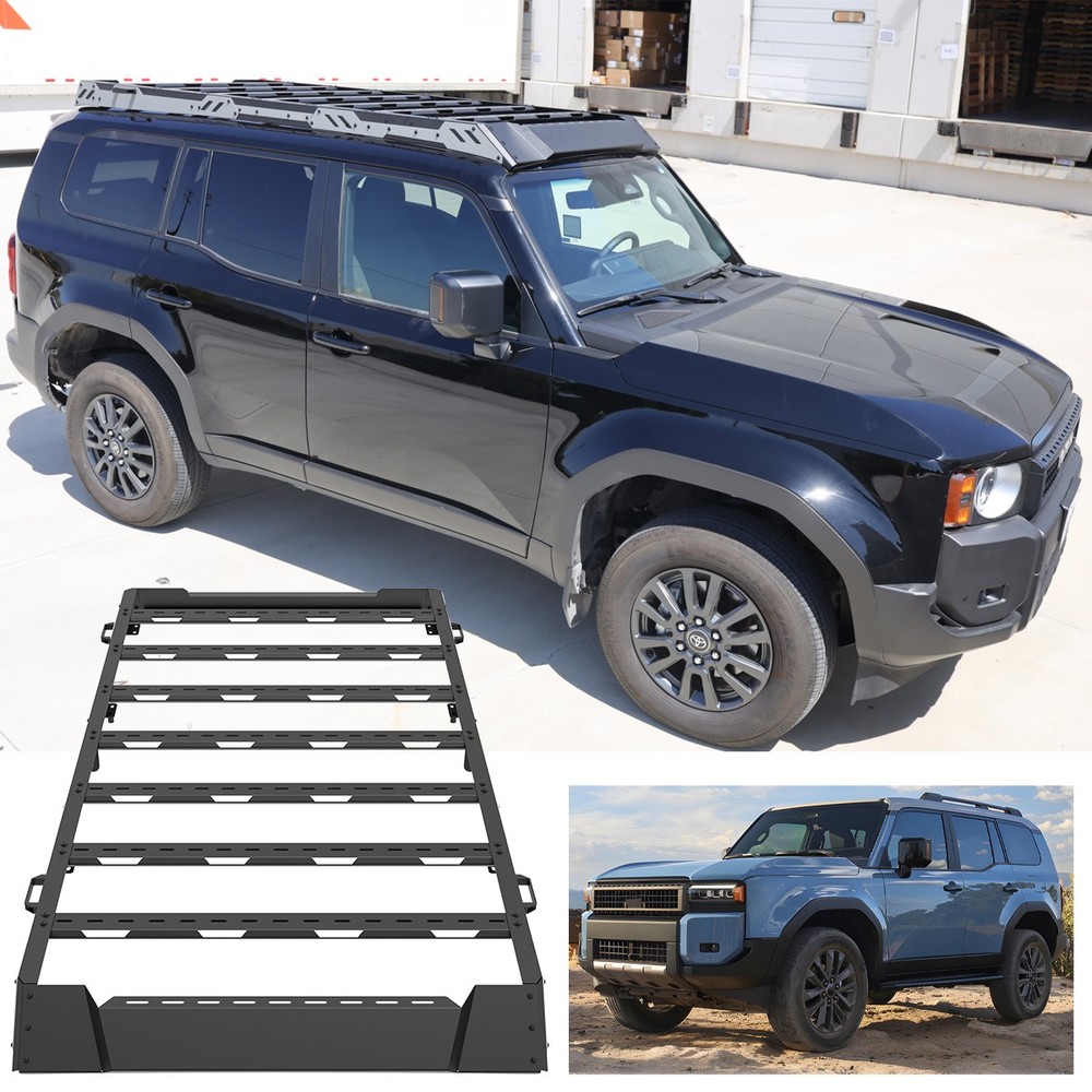800+LBS Steel Roof Rack For 2024 2025 2026 Toyota Land Cruiser Prado LC250