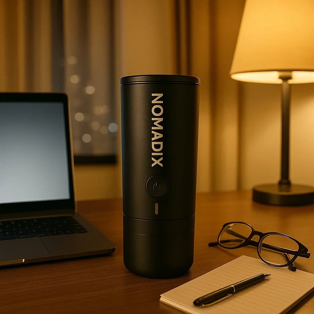 Barista-Quality Coffee at Your Desk! Nomadix 2-in-1 Portable Espresso Maker
