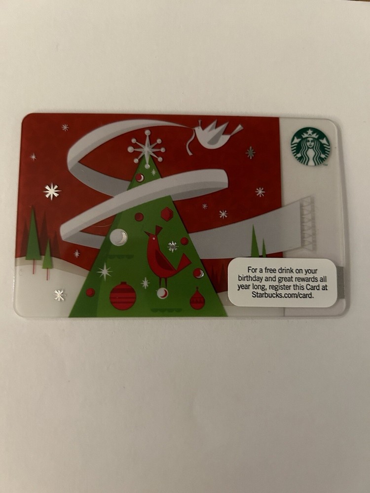 Starbucks Card - Christmas Tree, Dove, 2011 NEW