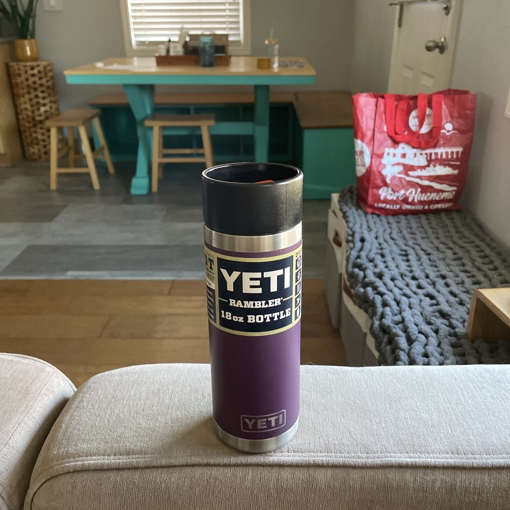 YETI Rambler 18 oz Bottle, Stainless Steel, Vacuum Insulated, Nordic Purple