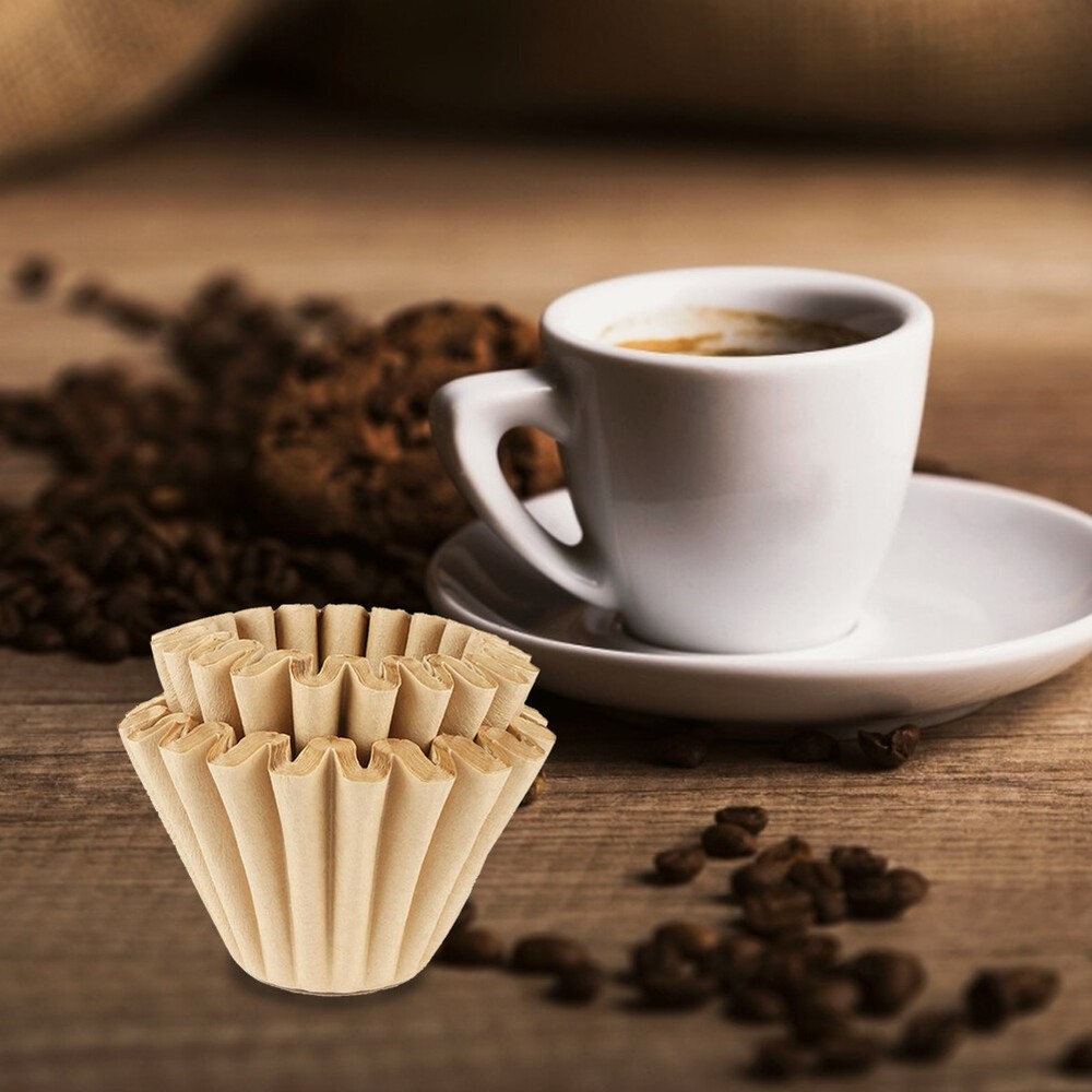 50Pcs Disposable Hand-Washed Coffee Filter Paper for Cake Coffee Makers  